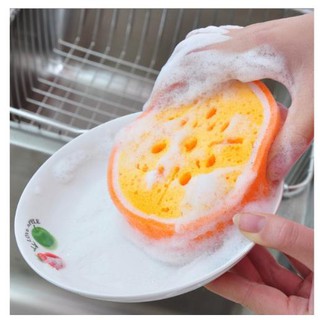 . 2 Miếng mút rửa chén hình trái cây E28 Miếng mút rửa chén đáng yêu cute HME28