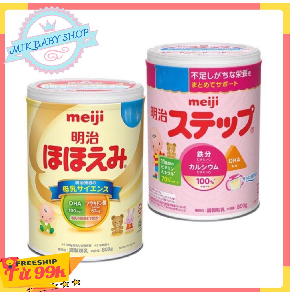 SỮA MEIJI NỘI ĐỊA NHẬT ❤️ HÀNG XÁCH TAY ❤️ TĂNG CƯỜNG MIỄN DỊCH CHO BÉ - LON 800G