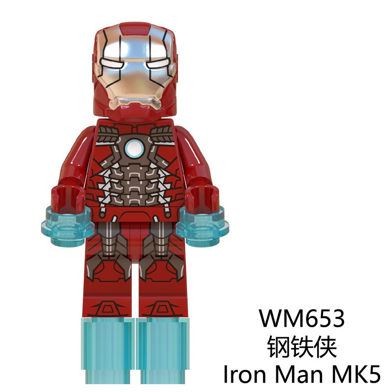 Mô Hình Đồ Chơi Lắp Ráp Nhân Vật Iron Man MK85 Captain Marvel Outrder WM6055 Trong Avengers 4