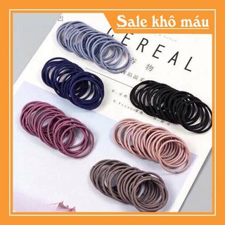 [FREESHIP] [XẢ KHO] Thun cột tóc nhiều màu - loại tốt set 3 dây - [FOLLOW SHOP MUA HÀNG GIÁ 1K]