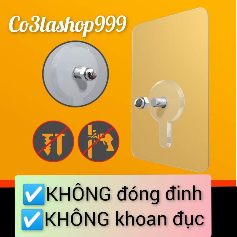 Miếng dán vặn ốc vít bắt kệ inox, treo tranh (1 CÁI)