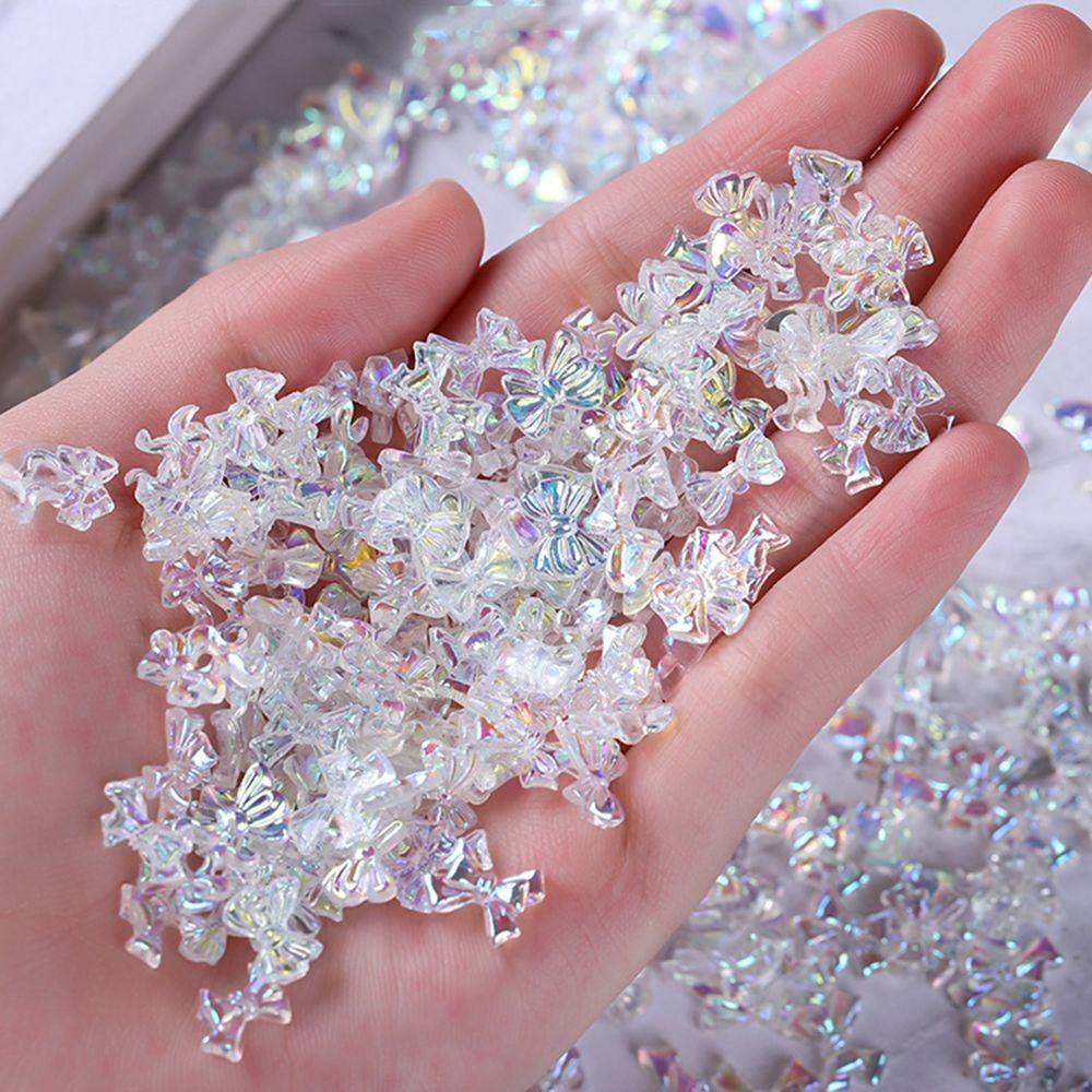 QQMALL Phụ Kiện Trang Trí Móng Tay Hình Gấu Hoạt Hình Đáng Yêu DIY