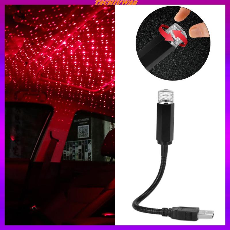 Đèn ngủ mini họa tiết bầu trời sao lãng mạn có cổng sạc USB