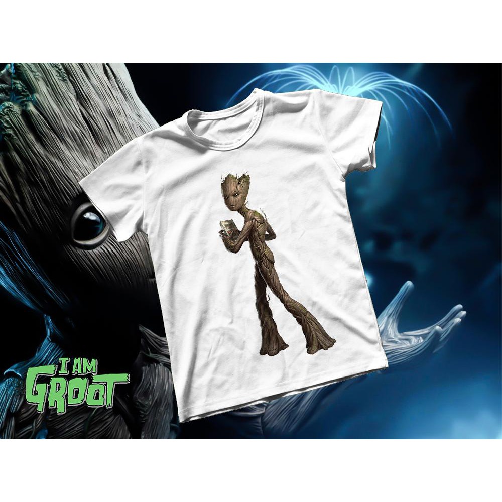 Áo thun Cotton Unisex - Movie - Groot - Groot babe