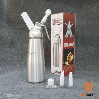 Bình xịt kem tươi whipper cream nhôm 0.5L- Hàng nhập khẩu chính hãng