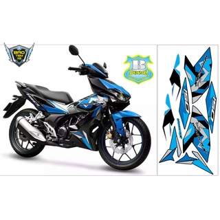 Tem rời dán xe winner X mẫu zin xanh đen