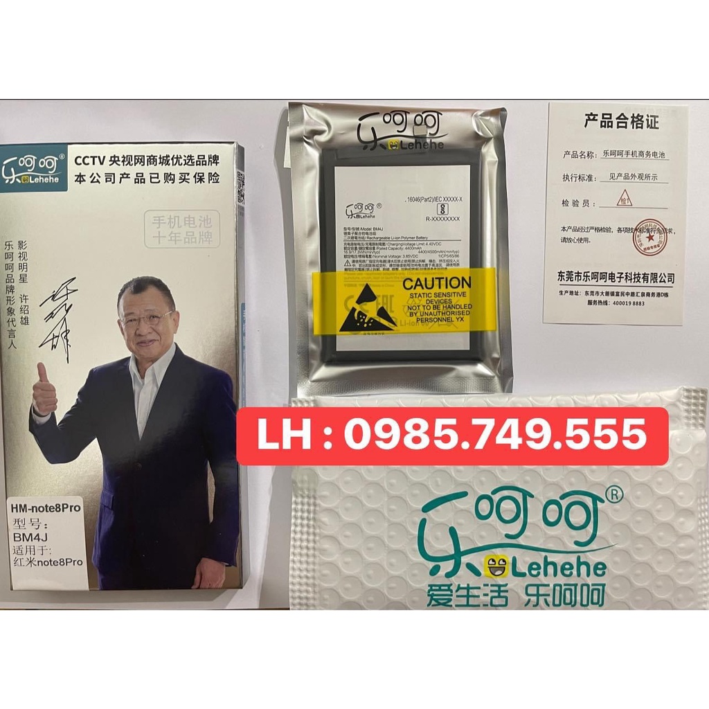 Pin BM4J Xiaomi Redmi note 8 Pro lehehe chính hãng