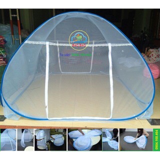 Mùng chụp cao cấp 1m8 x 2m (2 cửa)