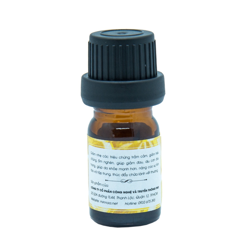 Tinh dầu thiên nhiên Chanh Minnaa 5ml, Khử mùi với hương chanh thơm mát