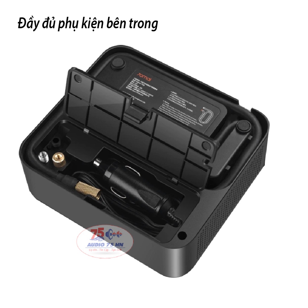 Máy Bơm Lốp Xe Ô Tô Xiaomi 70mai Air Compressor Lite - Máy bơm Midrive TP03 mini, thông minh, tiện lợi