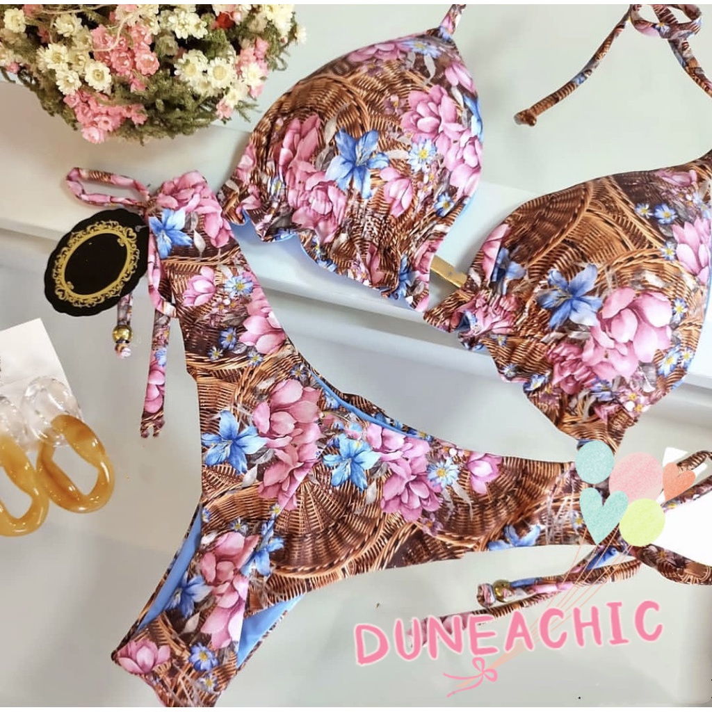 Bikini 2 Mảnh In Họa Tiết Gợi Cảm Cho Nữ