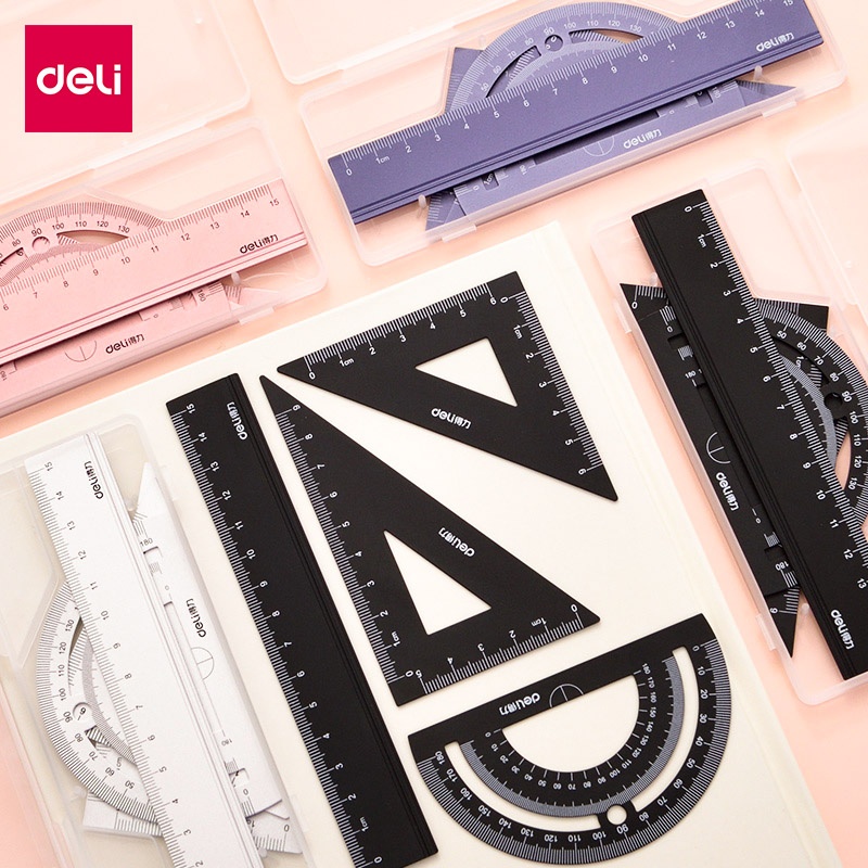 Bộ thước đo góc tam giác bằng nhôm chuyên dụng