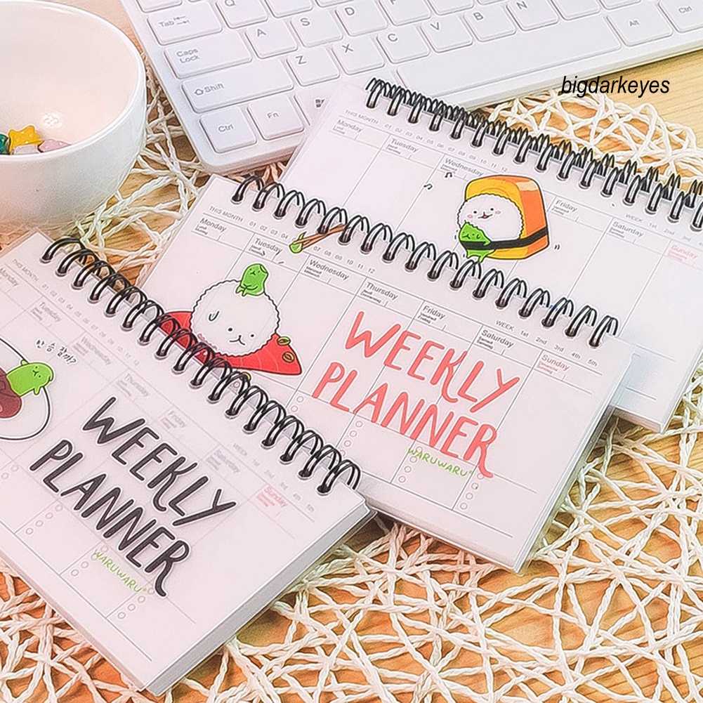 Nyt- Sổ Ghi Chép Kế Hoạch Hàng Ngày Dạng Xoắn Ốc Dễ Thương Sắp Xếp Hàng Ngày