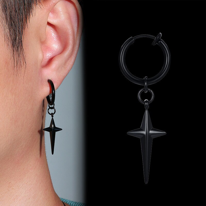 Bông Tai Unisex Trang Sức Khuyên Thời Trang Hàn Quốc Bông Tai Đinh Gothic Phụ Kiện