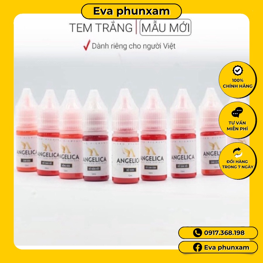 MỰC ANGELICA VIỆT TEM TRẮNG MẪU MỚI NHẤT