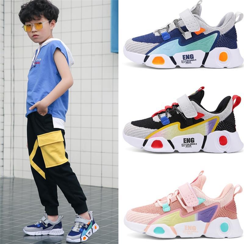 Giày Thể Thao Thoáng Khí Thời Trang Xuân Thu Phong Cách Hàn Quốc Cho Bé