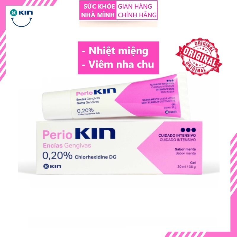 Gel bôi Nhiệt Miệng & Viêm Nướu - PerioKIN ® 36g (Chlohexidine 0.2%)