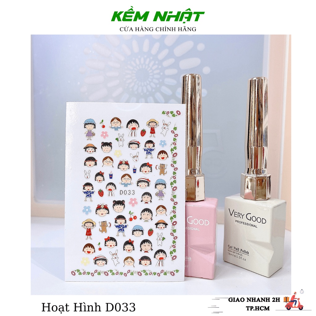 [ Mới Về ] Sticker Dán Móng Hoạt Hình Nhiều Mẫu