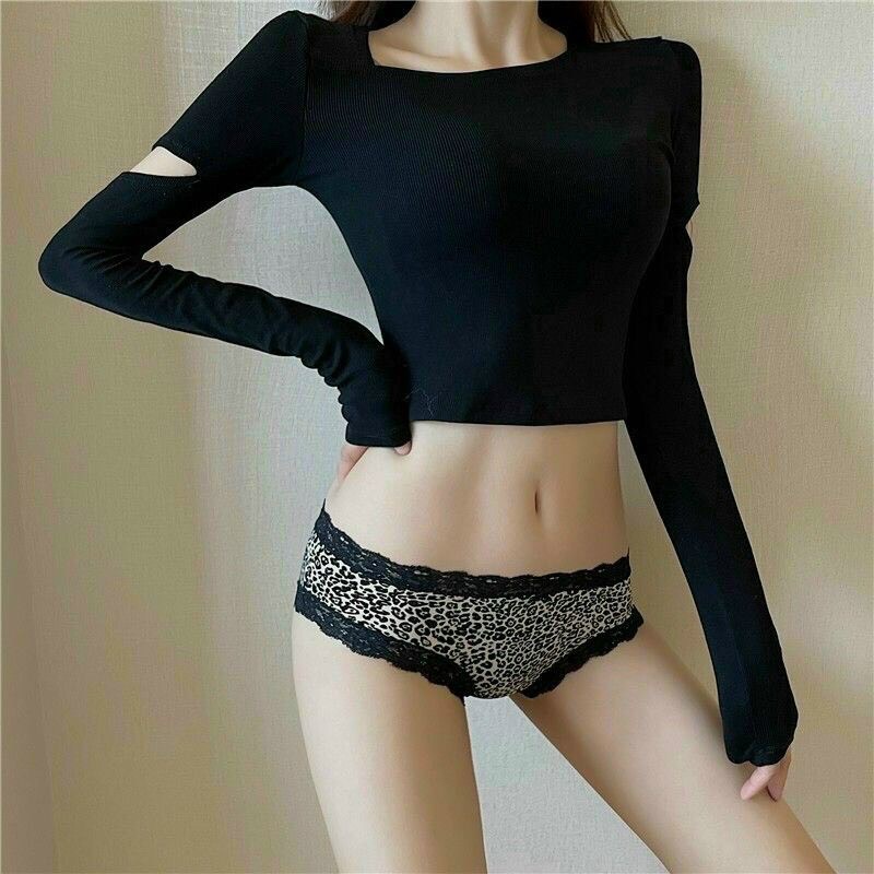 Quần Lót Nữ Họa Tiết Beo, Báo Cao Cấp Viền Phối Ren 2559