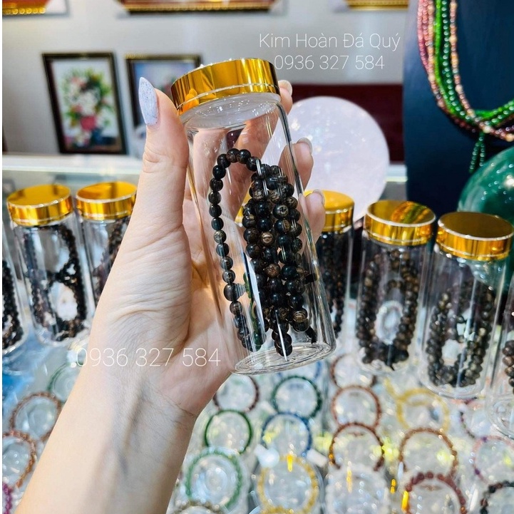 Lọ Thủy Tinh Đựng Trầm Hương, Vòng Gỗ Sẵn 2 Size Gía Tốt