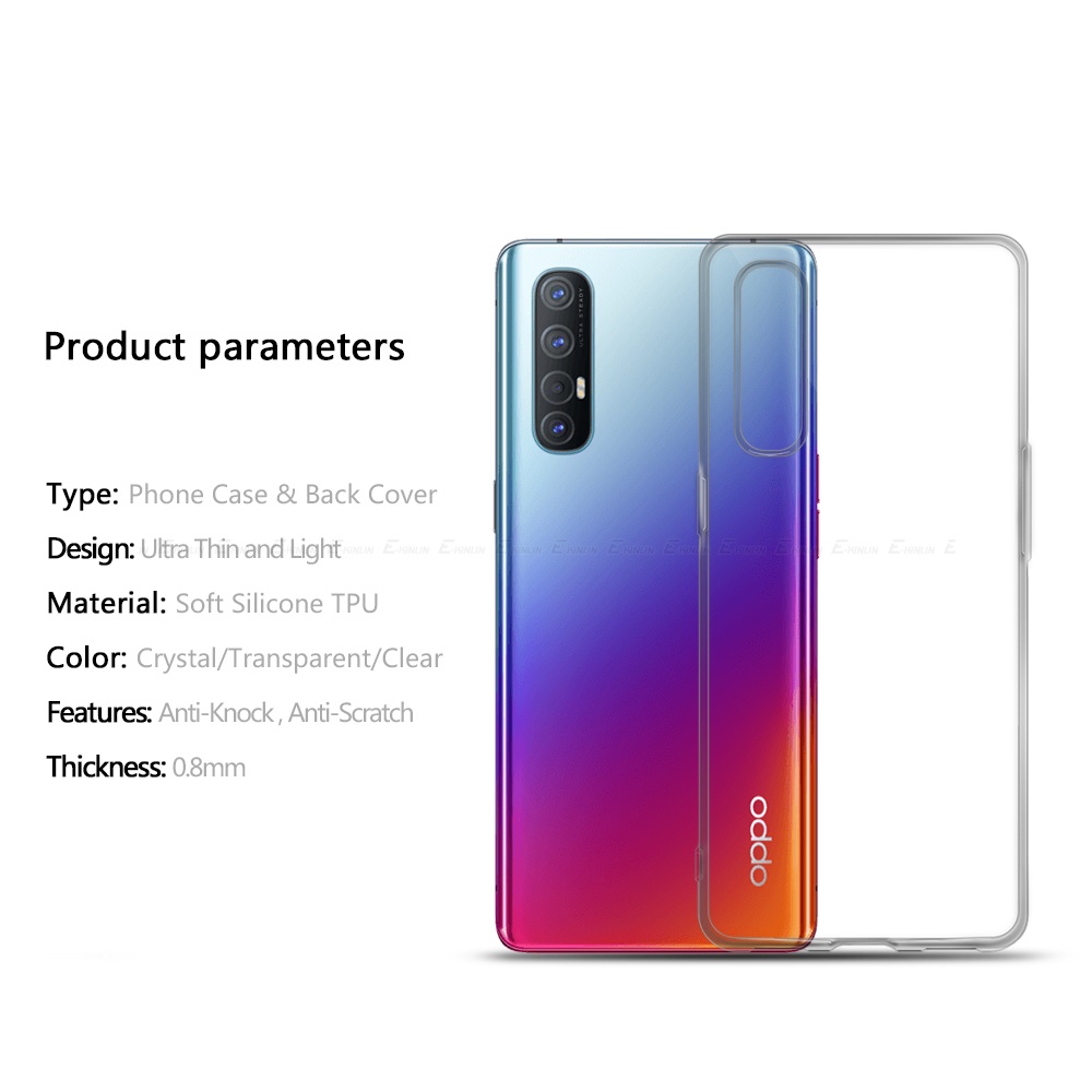 Ultra Ốp Điện Thoại TPU Dẻo Trong Suốt Siêu Mỏng Cho OPPO Reno9 Reno8 Reno7 Reno6 Reno5 Reno4 Reno3 Reno2 Reno Pro Plus Lite SE F Z