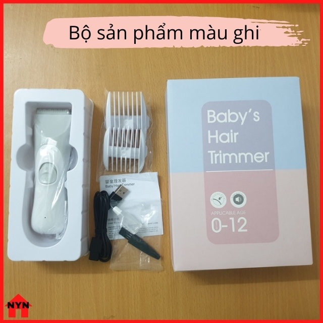 [Lưỡi Gốm Bo Tròn] Tông Đơ Cắt Tóc Cho Bé, Trẻ Em Cắt Nhanh Rung Nhẹ Cổng Sạc USB Tiện Lợi Kháng Nước S568