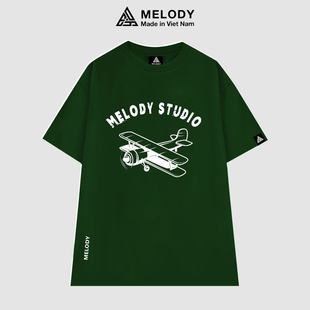 Áo Thun Unisex Nam Nữ Tay Lỡ Form Rộng Oversize Local Brand MELODY, Áo Phông Cotton 100% Planes Tee