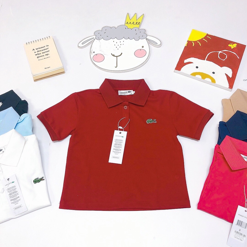 Áo lacoste cổ bẻ cộc tay cực đẹp cho bé trai bé gái