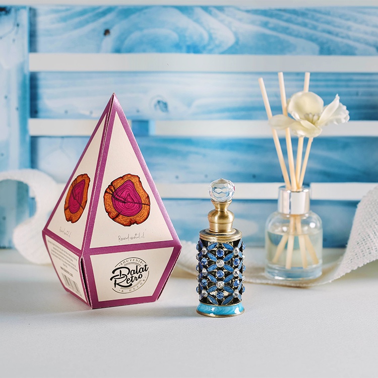 Tinh dầu nguyên chất, gỗ hồng rose wood, 10ml, hộp, mẫu ether, Dalat Retro