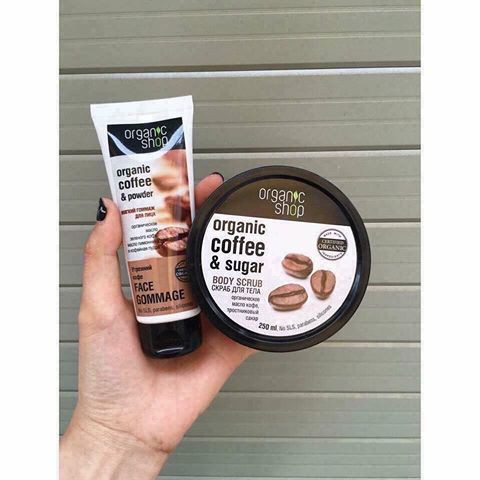 CHUẨN- Tẩy Tế Bào Chết FACE VÀ BODY Organic Shop Organic Coffee &amp; Sugar Scrub (250ml)