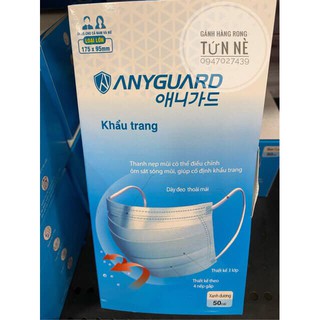 Hộp khẩu trang y tế cao cấp người lớn Anyguard - Hộp 50 cáii