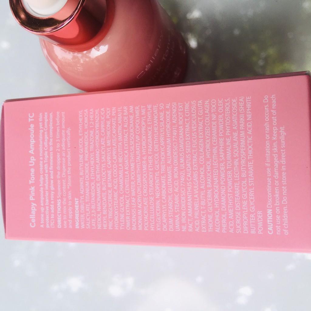 Serum Cellapy Nâng Tông Dưỡng Da Pink Tone Up Ampoule TC Chống Nắng SPF35+ PA+++ | BigBuy360 - bigbuy360.vn
