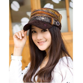 Nón lưỡi trai nhung phối len