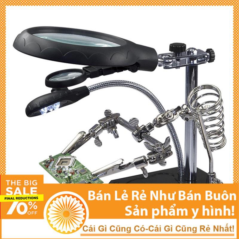 Kính Lúp Đôi Để Bàn Có Đèn Led Chiếu Sáng KL45