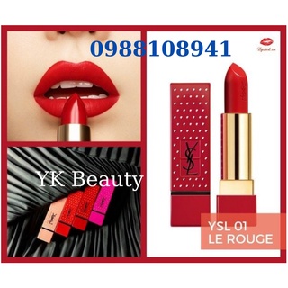 Son lì nhiều dưỡng YSL Màu 01 Limited - màu siêu đẹp, mềm môi, chuẩn auth