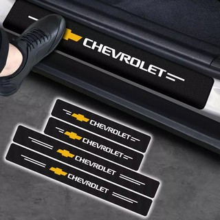 4 Cái Xe Tấm Kim Loại Bảo Vệ Ngưỡng Cửa Sill Stickers Đối Với Chevrolet Cruze Captiva Lacetti Aveo Niva Trax Onix P