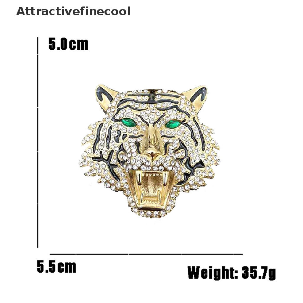 1 Trâm Cài Áo Hình Đầu Báo / Hổ Phong Cách Vintage Thời Trang