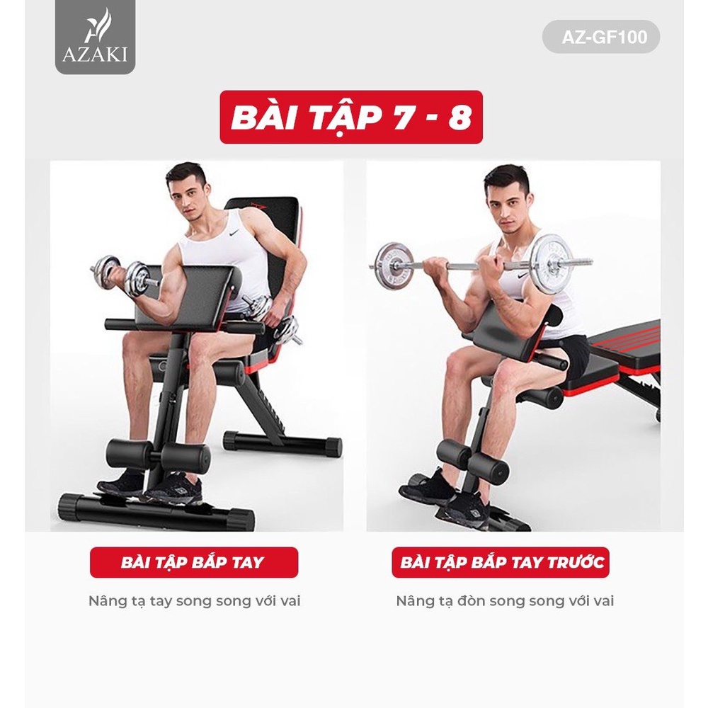 Ghế Tập Tạ Đa Năng Azaki GF100