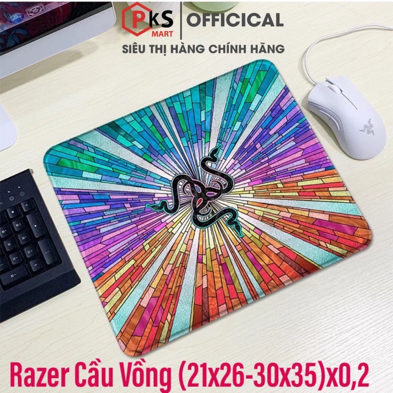 Lót Chuột Cỡ Lớn Gaming ASUS-ROG, ONE PIECE, RAZER (21x26-30x35)x0,2cm May Bo Viền Chắc Chắn Không Phai Màu Có Thể Gặt T