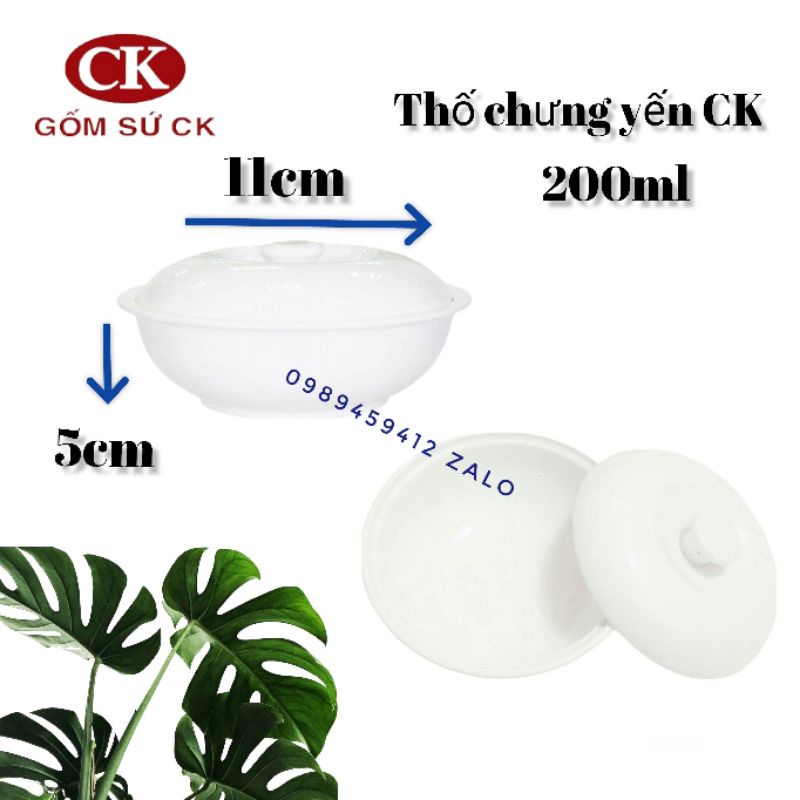 Thố chưng yến, ăn soup gốm sứ CK cao cấp