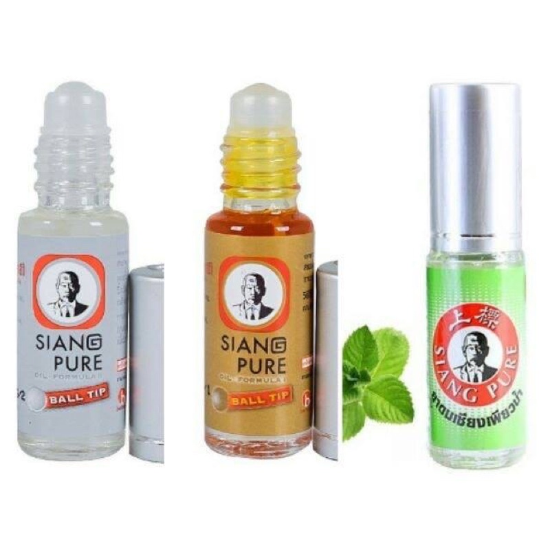 ship grab/ship hoả tốc DẦU GIÓ LĂN SIANG PURE OIL BALL TIP 3CC (XANH - VÀNG - TRẮNG)
