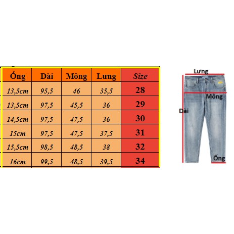 Quần jean nam Streetwear DATINO form Skinny màu đen chất Denim co giãn, bền màu