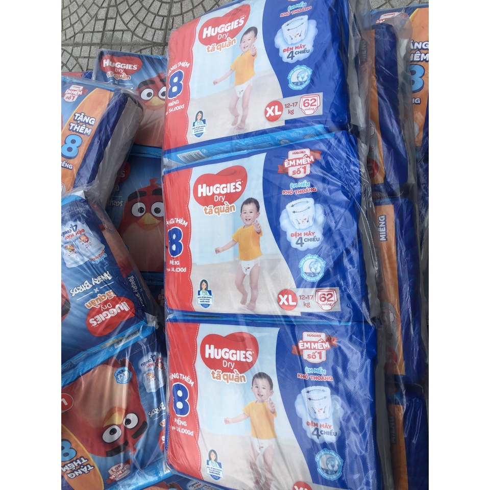 [ CỘNG 10 MIẾNG] Tã / Bỉm quần/dán Huggies NB74/S56/M74/L68/XL62/XXL56(đệm mây mới co dãn 4 chiều)