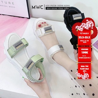Giày Sandal Nữ Thời Trang MWC Quai Ngang Đế Cao Cá Tính NUSD- 2820