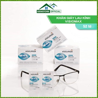 Giấy lau kính Visiomax hộp 52 tờ giúp làm sạch bảo vệ mắt kính