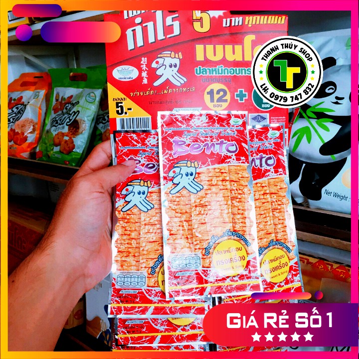 Combo 13 gói - Mực tẩm Bento Thái Lan đang làm mưa gió trên thị trường siêu ngon loại 5g