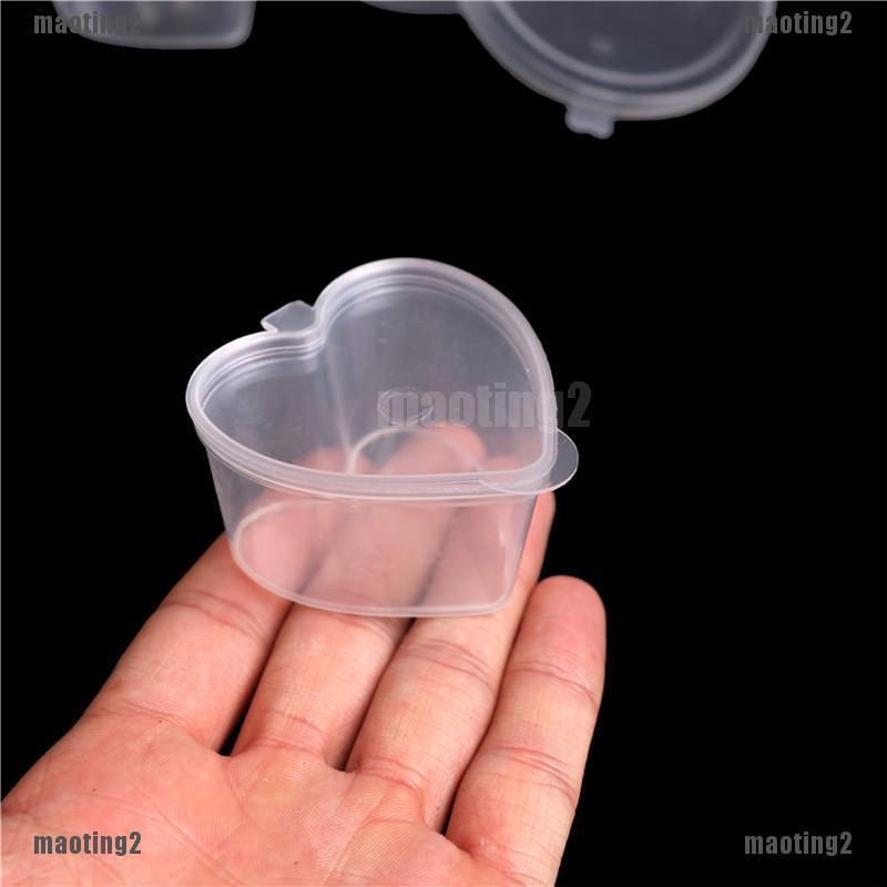 Bộ 10 Hộp Nhựa Trong Suốt Đựng Chất Nhờn Ma Quái slime