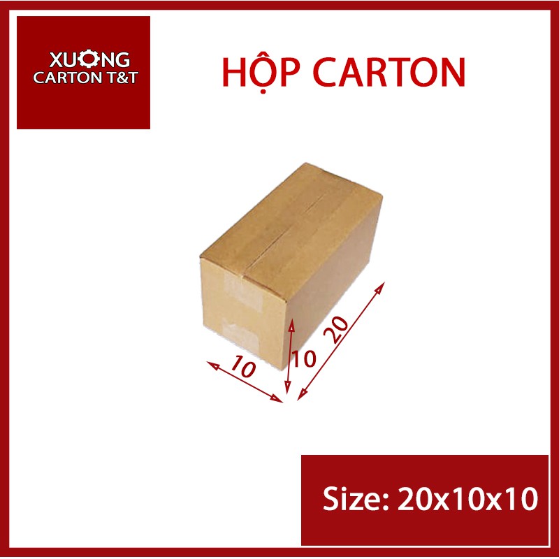 20x10x10 Hộp carton đóng gói
