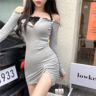 Váy body phối áo ren