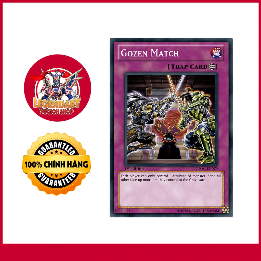 Thẻ Bài Yugioh Chính Hãng] Gozen Match
